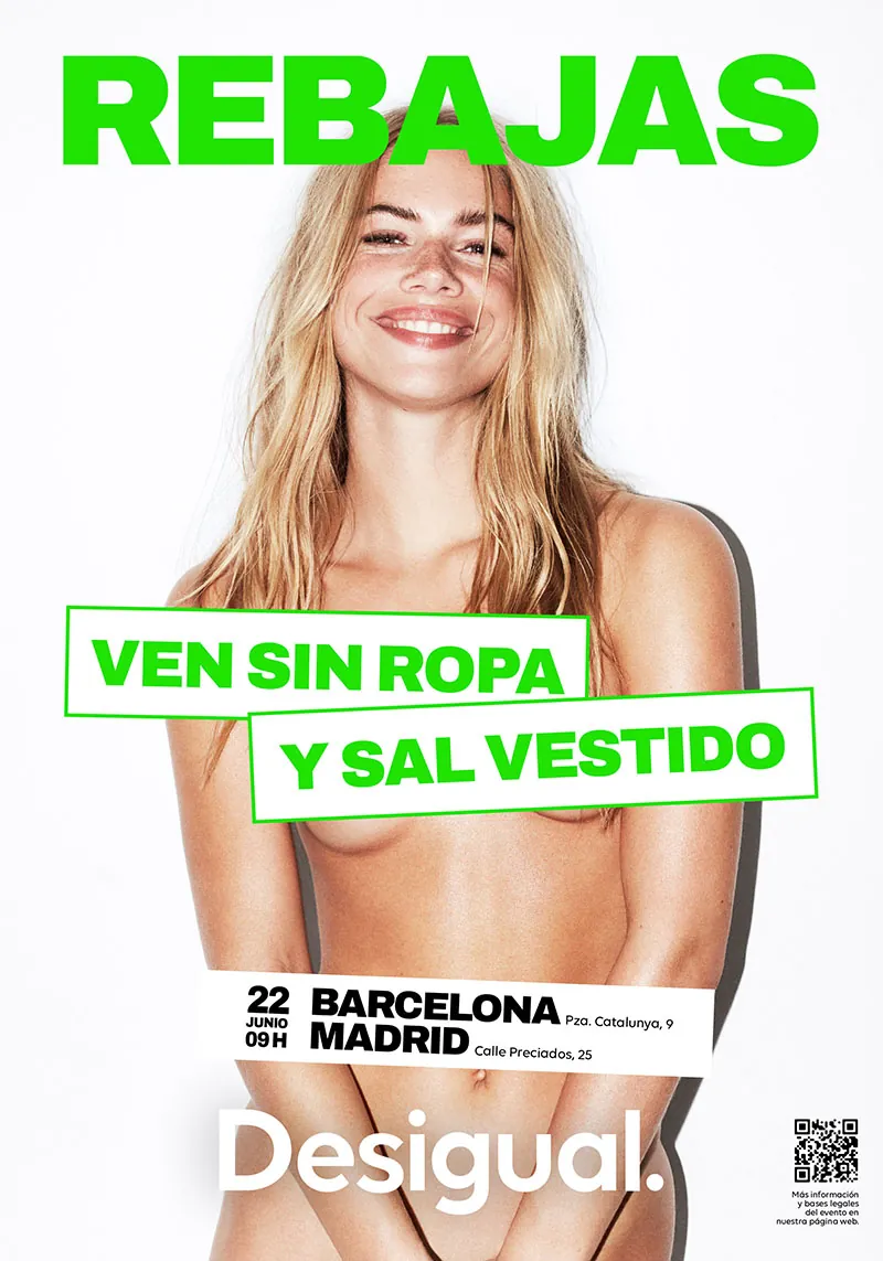 Desigual — Seminaked · ven sin ropa y sal vestido
