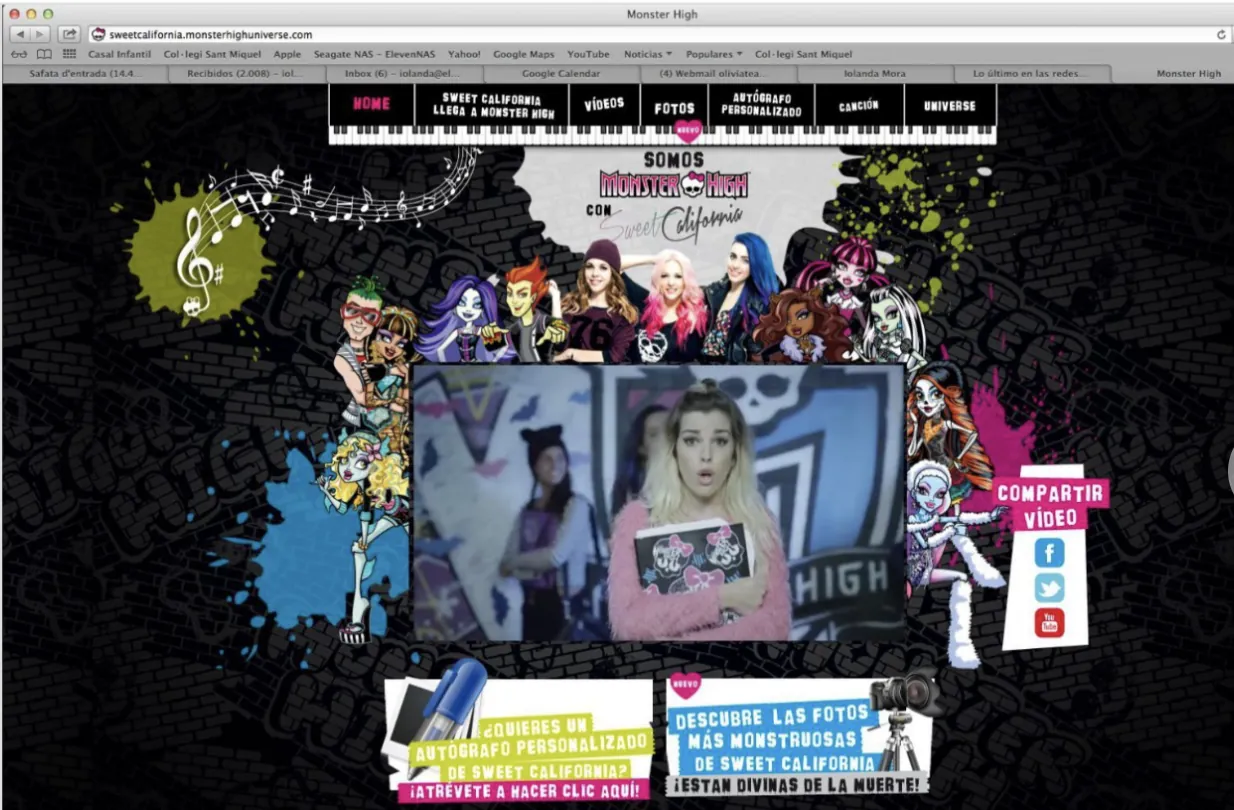 Mattel — Monster High · microsite